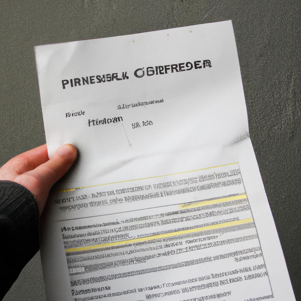 Person holding construction permit document